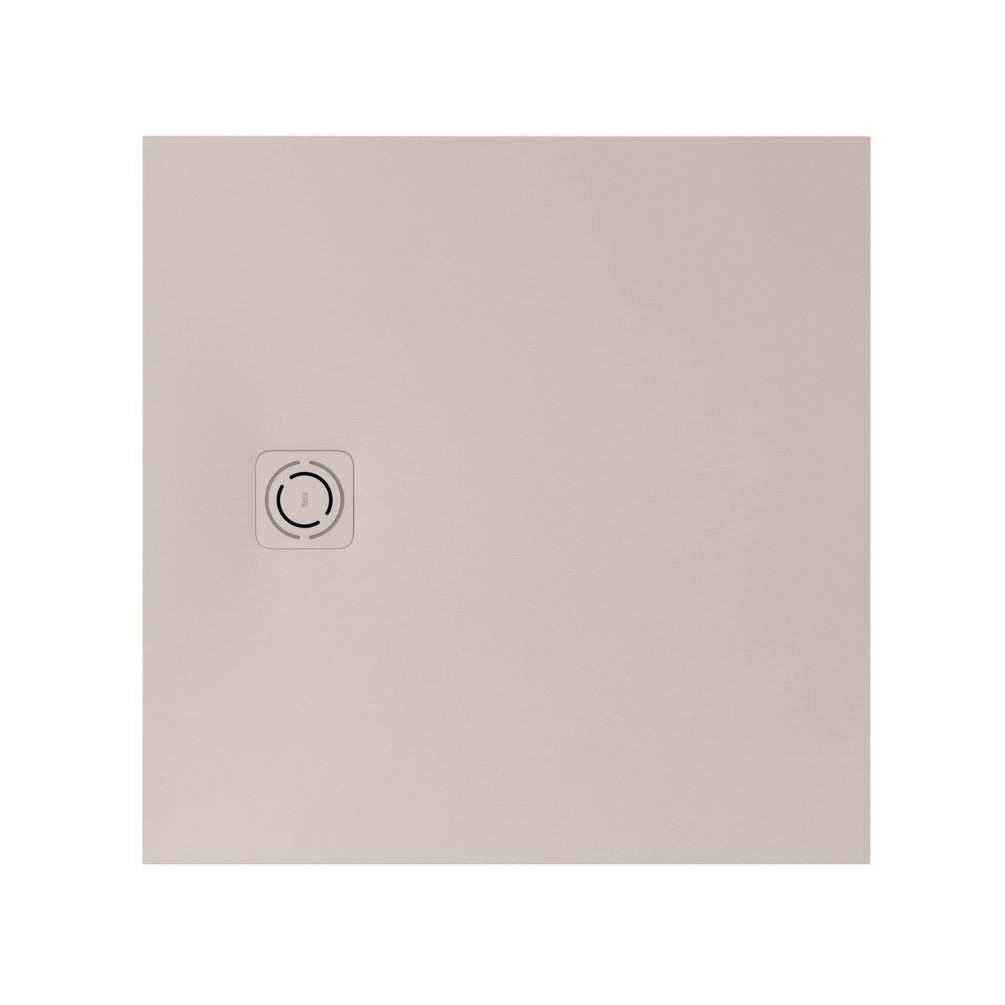Cut out image of the Roca Terran-N Stonex 900mm Beige Square Shower Tray with Waste